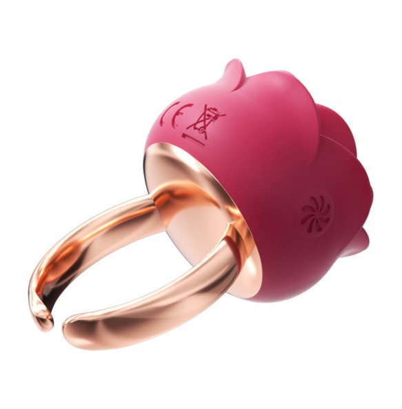 MizzZee - Rose Ring Vibrating Egg (Chargeable - Red Rose)